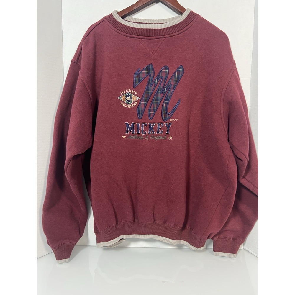 VTG Mickey Mouse Disney Unlimited Pullover Sweatshirt Adult Size XL 049